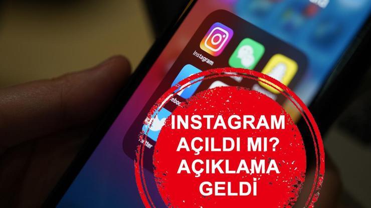 INSTAGRAM AÇILDI MI? Son dakika: Instagram erişim engeli kalktı mı?
