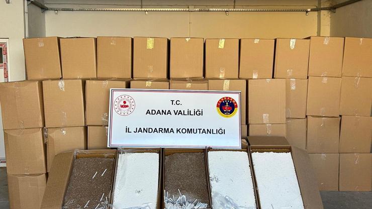Adana’da 5 milyon makaron ele geçirildi