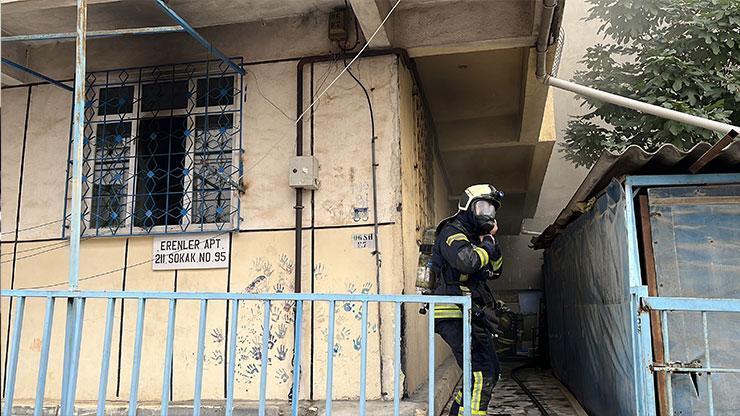 5 katlı binada yangın; 8 kişi dumandan etkilendi