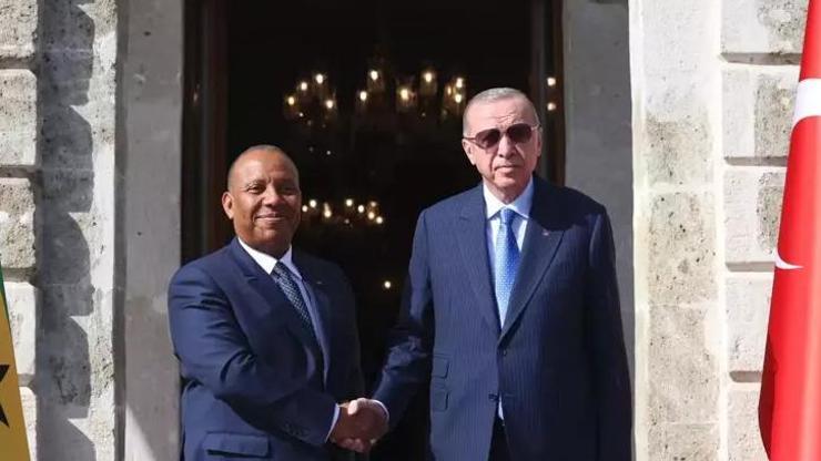 Cumhurbaşkanı Erdoğan, Sao Tome ve Principe Başbakanı Trovoada’yı kabul etti