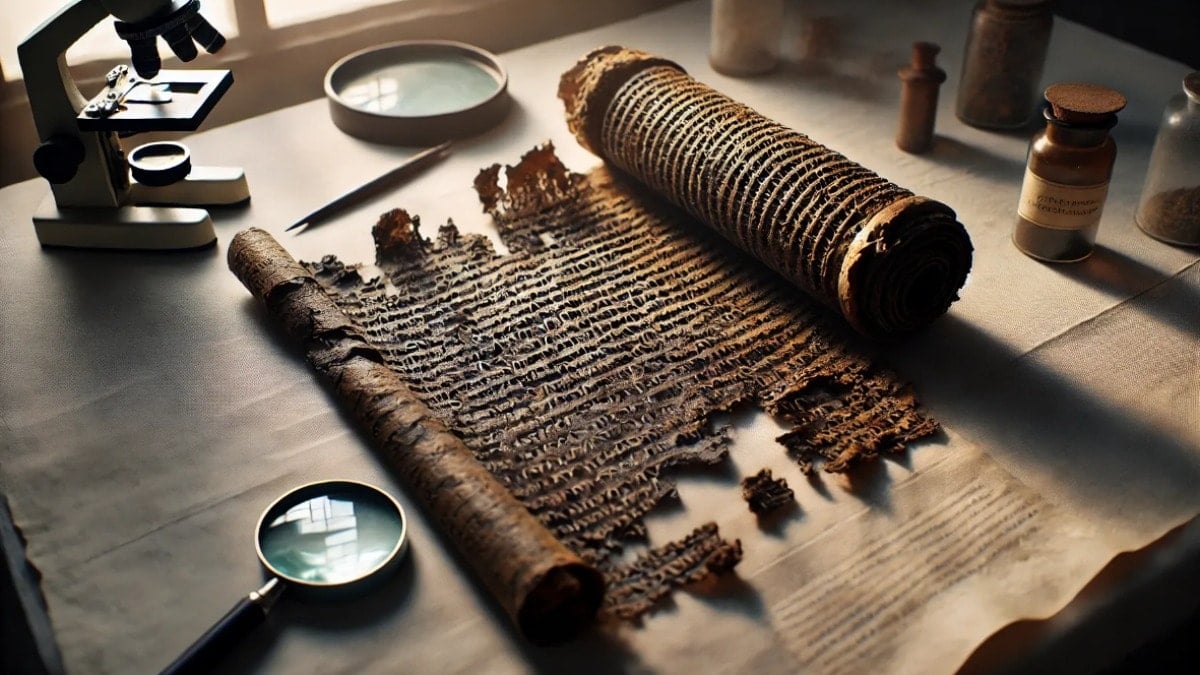 700 bin dolar ödül konuldu! Yanmış parşömenlerin ilk kelimesini 21 yaşındaki öğrenci buldu