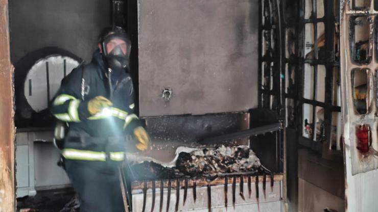 Kızıltepe’de ev yangını