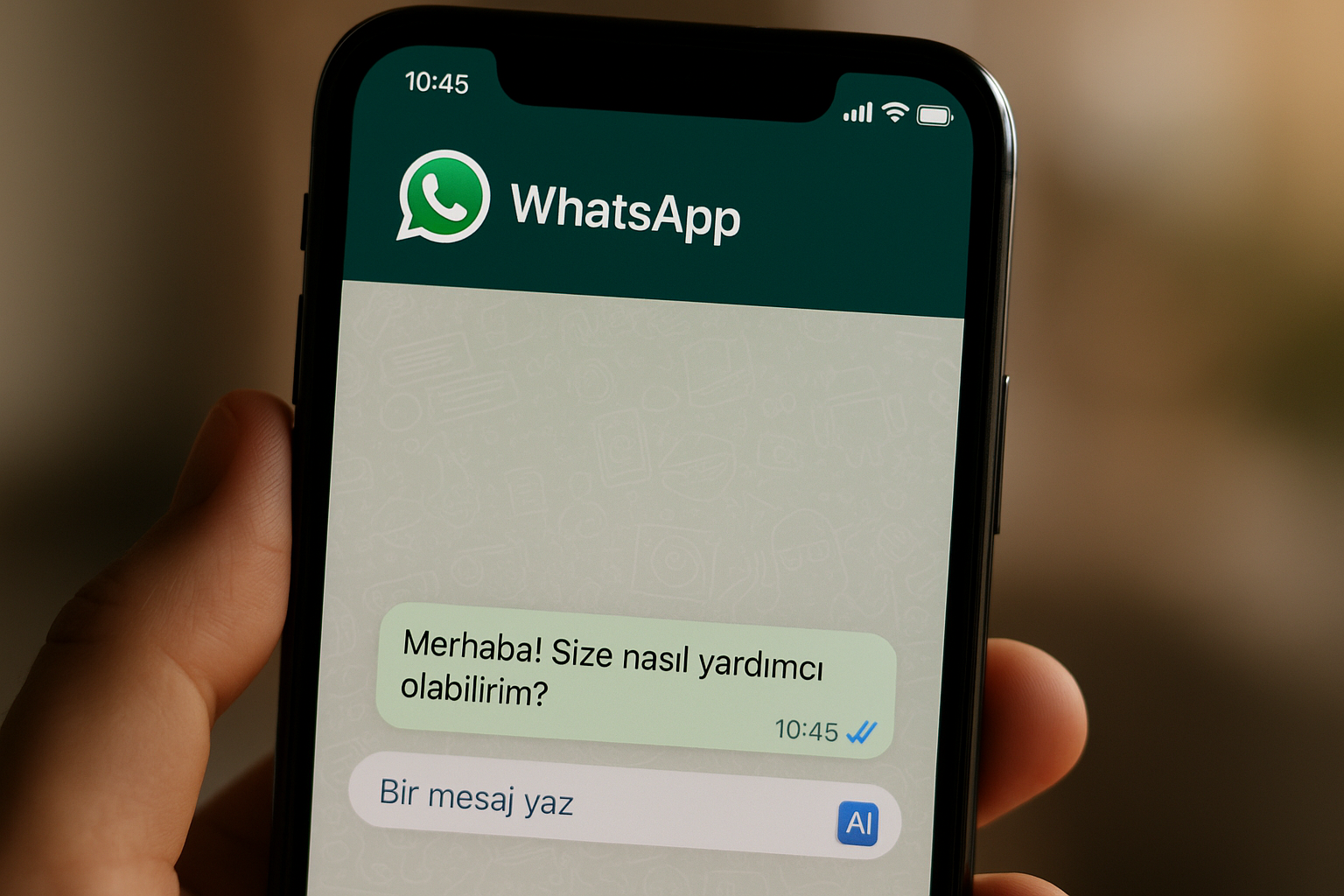 WhatsApp’tan yeni özellik: Gelen mesajı yapay zekâ yazmış olabilir!