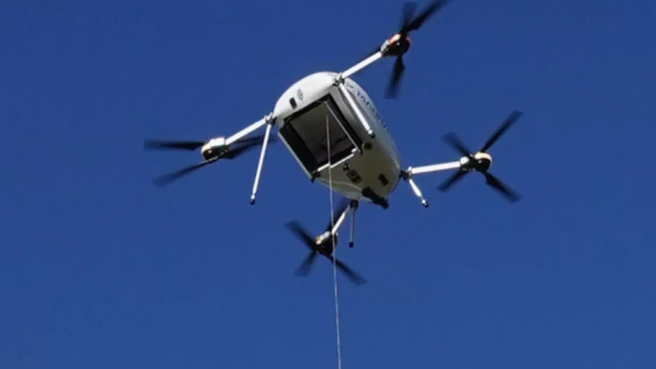 Artık yemek siparişleri drone ile gelecek! 3 dakikada teslim